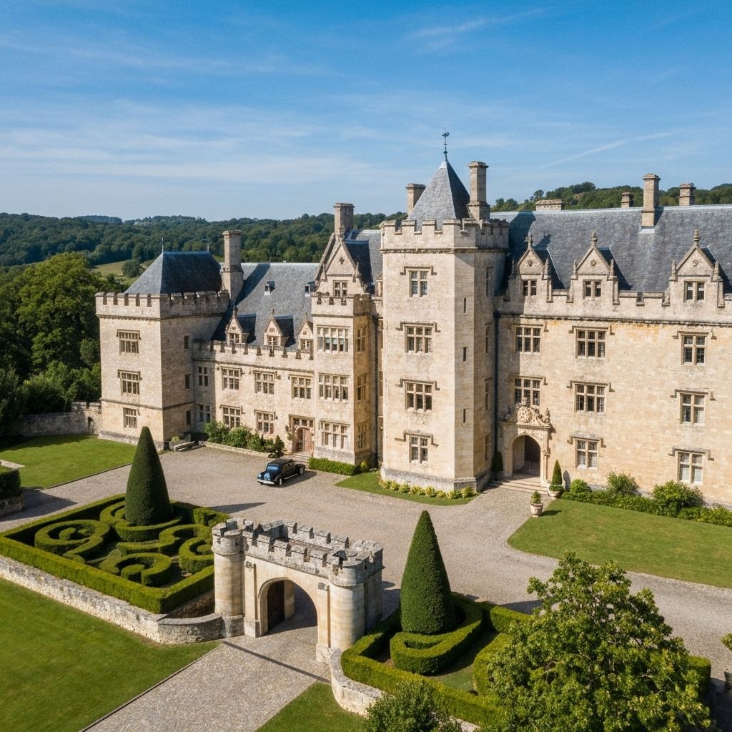 Historic castle estate with European architecture